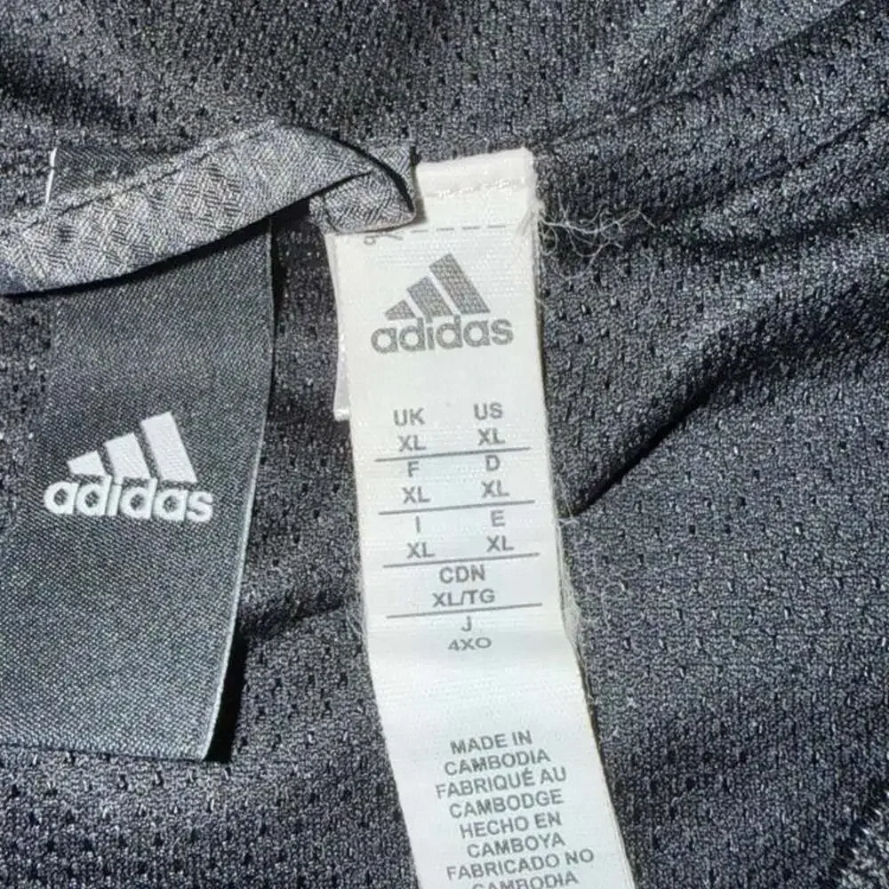 Adidas 3-Stripe Full-Zip Hooded Windbreaker Jacket